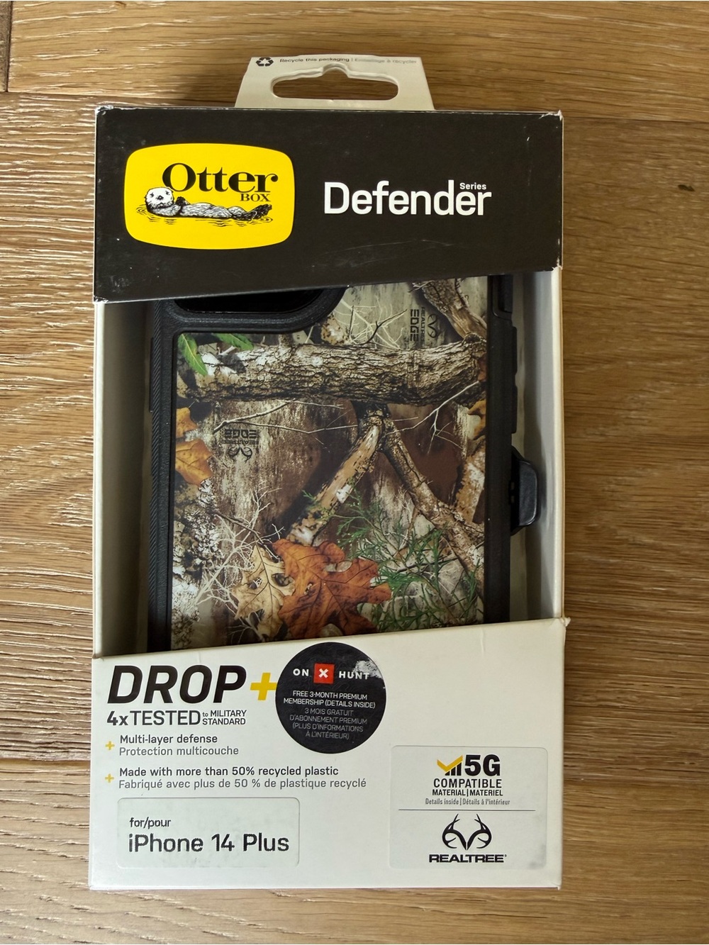 New OtterBox Defender Series iPhone 14 Plus Case RealTree Camo Black